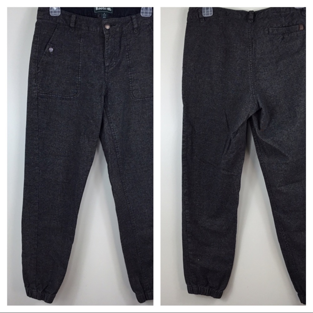 Roots Canada Gray Brown Blue Tweed Pants 4